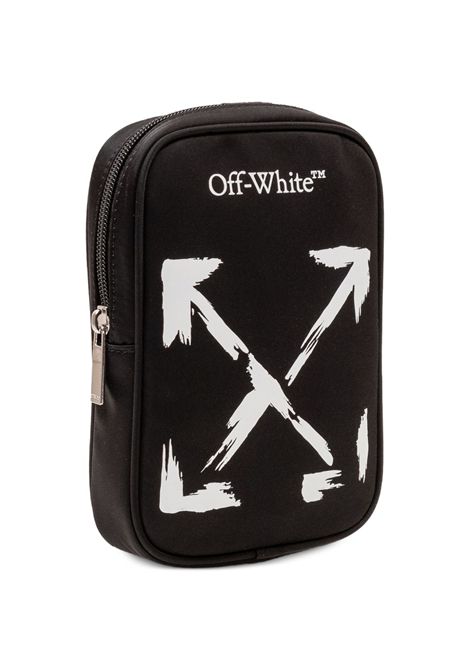 Borsa con logo OFF WHITE KIDS | OBNQ002S26FAB0011001BLACK WHITE
